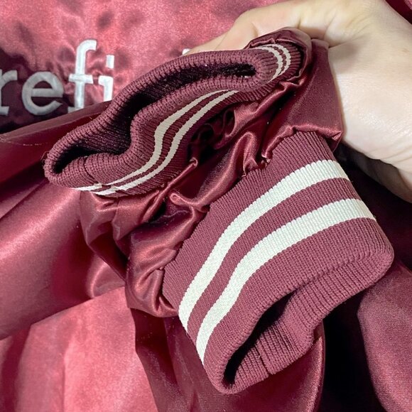 Vintage Trimark Burgundy Firefighter Varsity Jacket XL - Picture 14 of 16